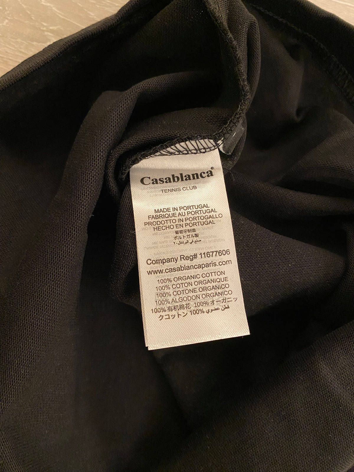 Casablanca T-shirt Μαύρο