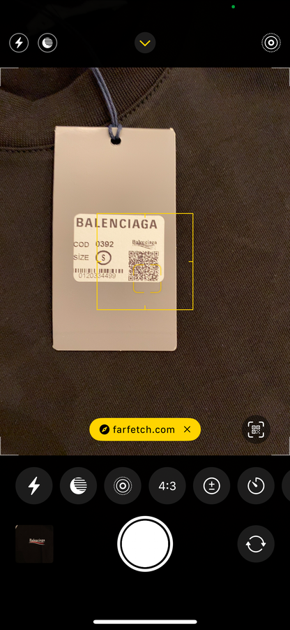 Balenciaga T-shirt Μαύρο