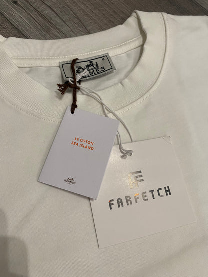 Hermes T-shirt Λευκό