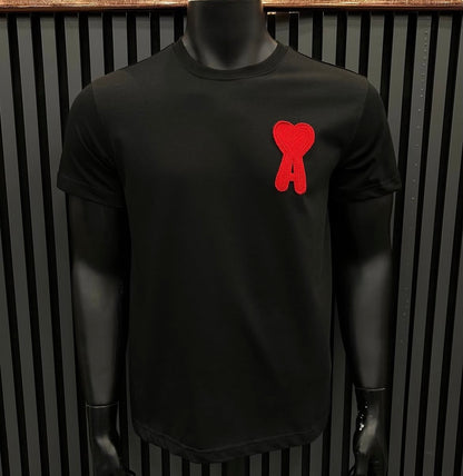 Ami T-shirt Μαύρο