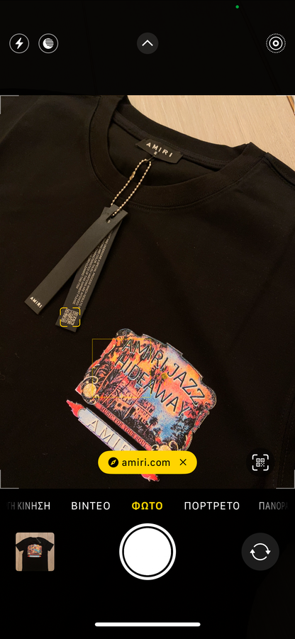 Amiri T-shirt Μαύρο
