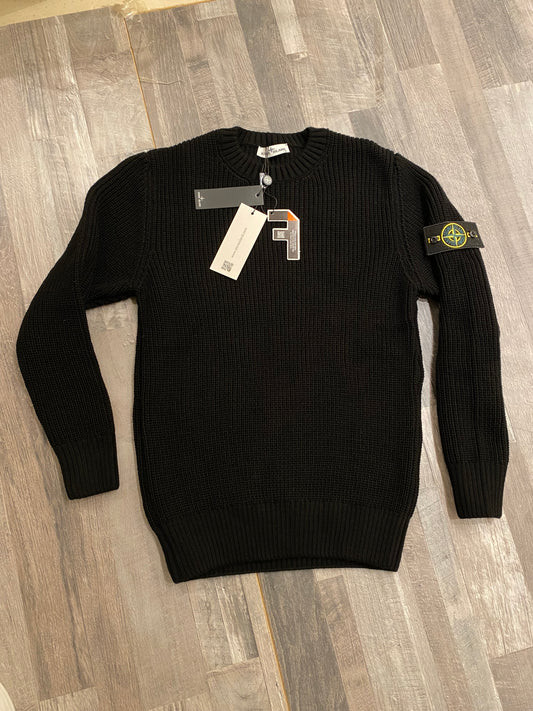 Stone Island πλεκτό μαύρο