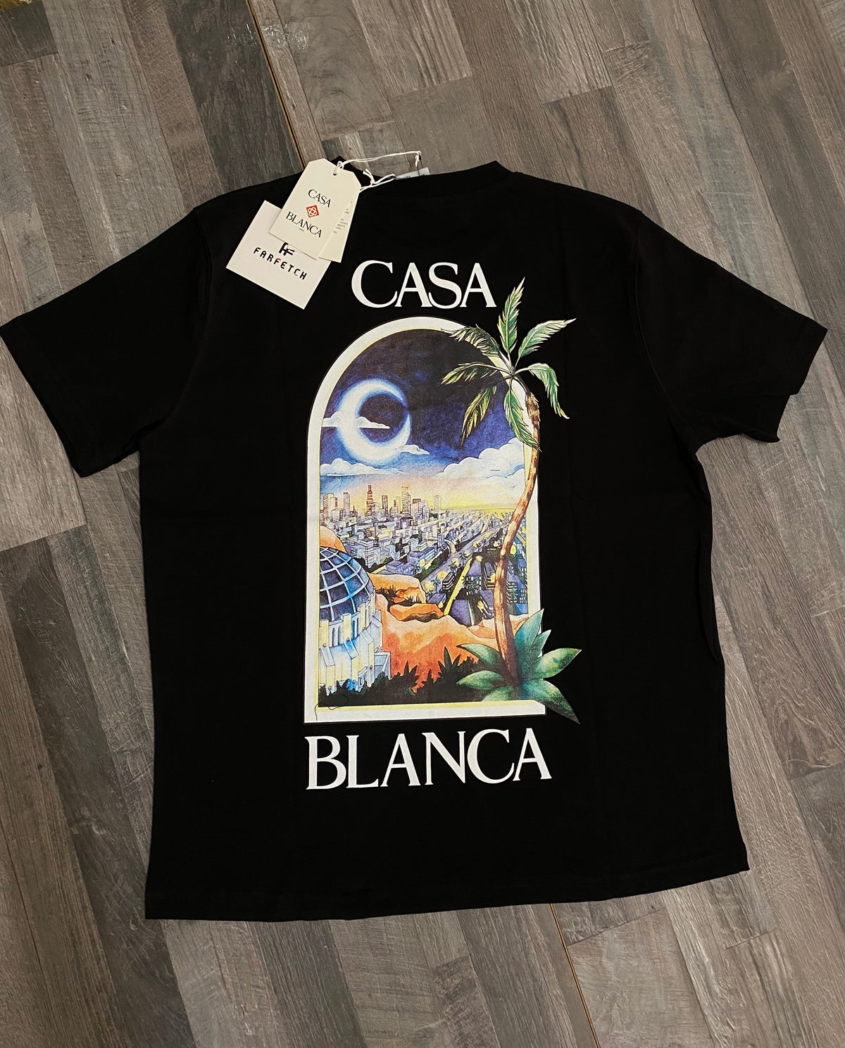 Casablanca T-shirt Μαύρο