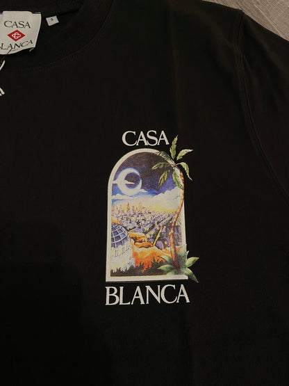 Casablanca T-shirt Μαύρο