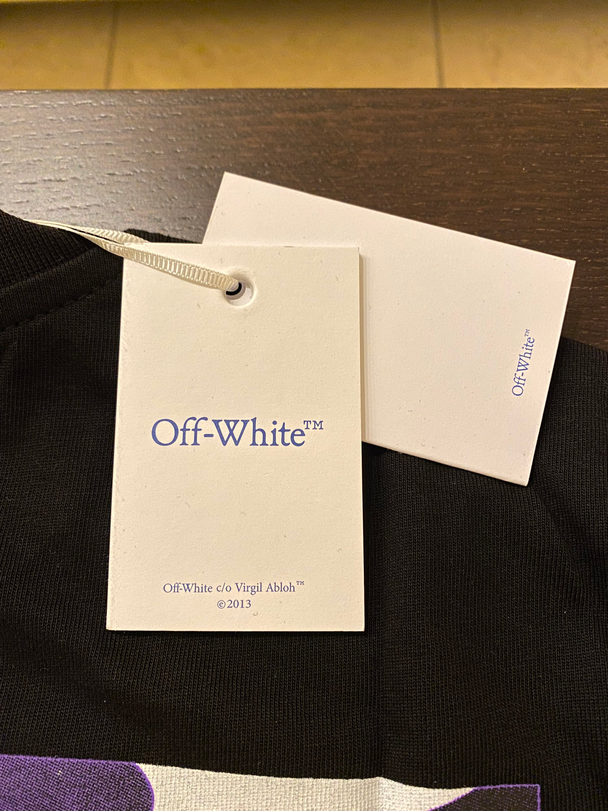 Off-White T-shirt Μάυρο