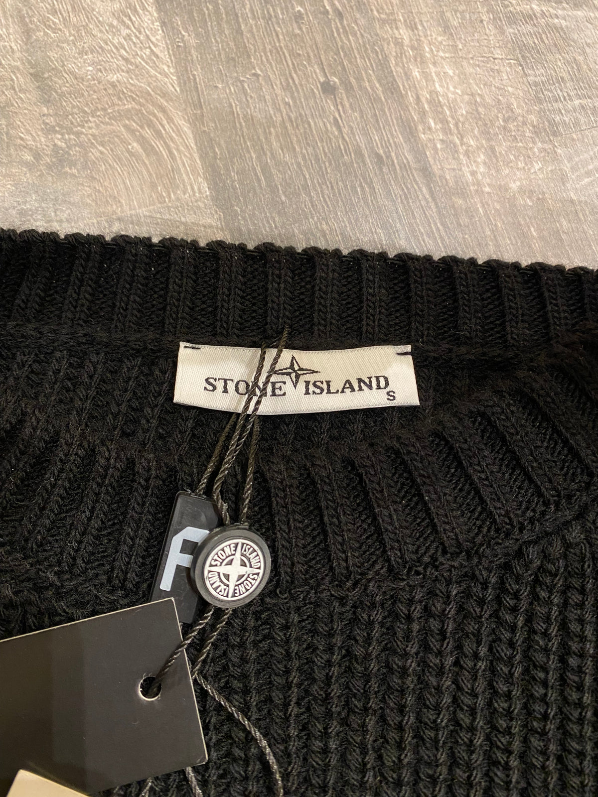 Stone Island πλεκτό μαύρο