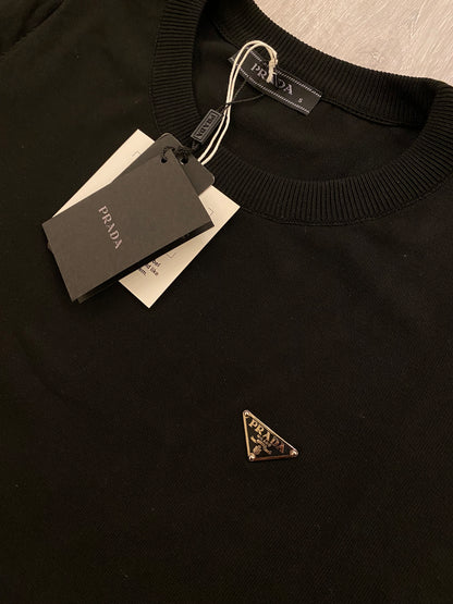 Prada Πλεκτό Λεπτό Μαύρο