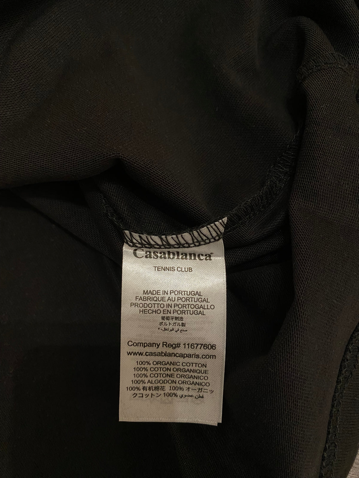 Casablanca T-shirt Μαύρο