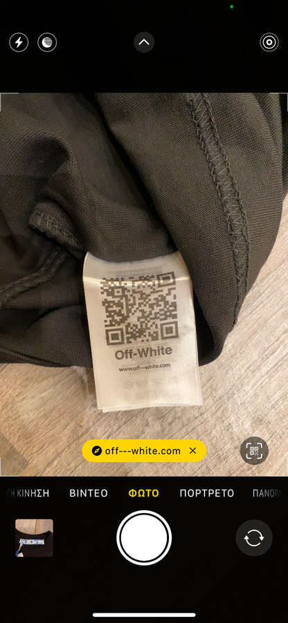 Off-White T-shirt Μαύρο