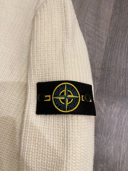 Stone island πλεκτό λευκό