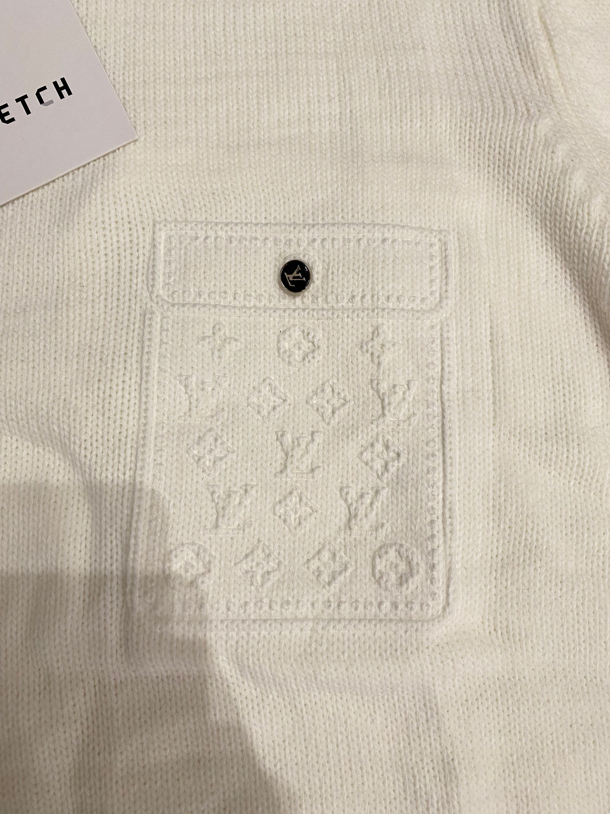 Louis Vuitton πλεκτό Λευκό