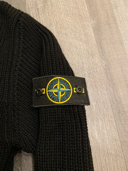 Stone Island πλεκτό μαύρο