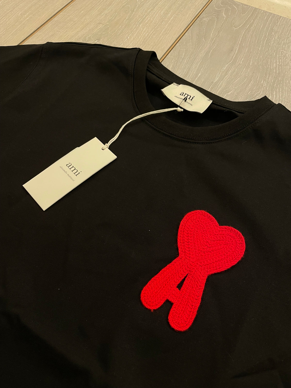 Ami T-shirt Μαύρο