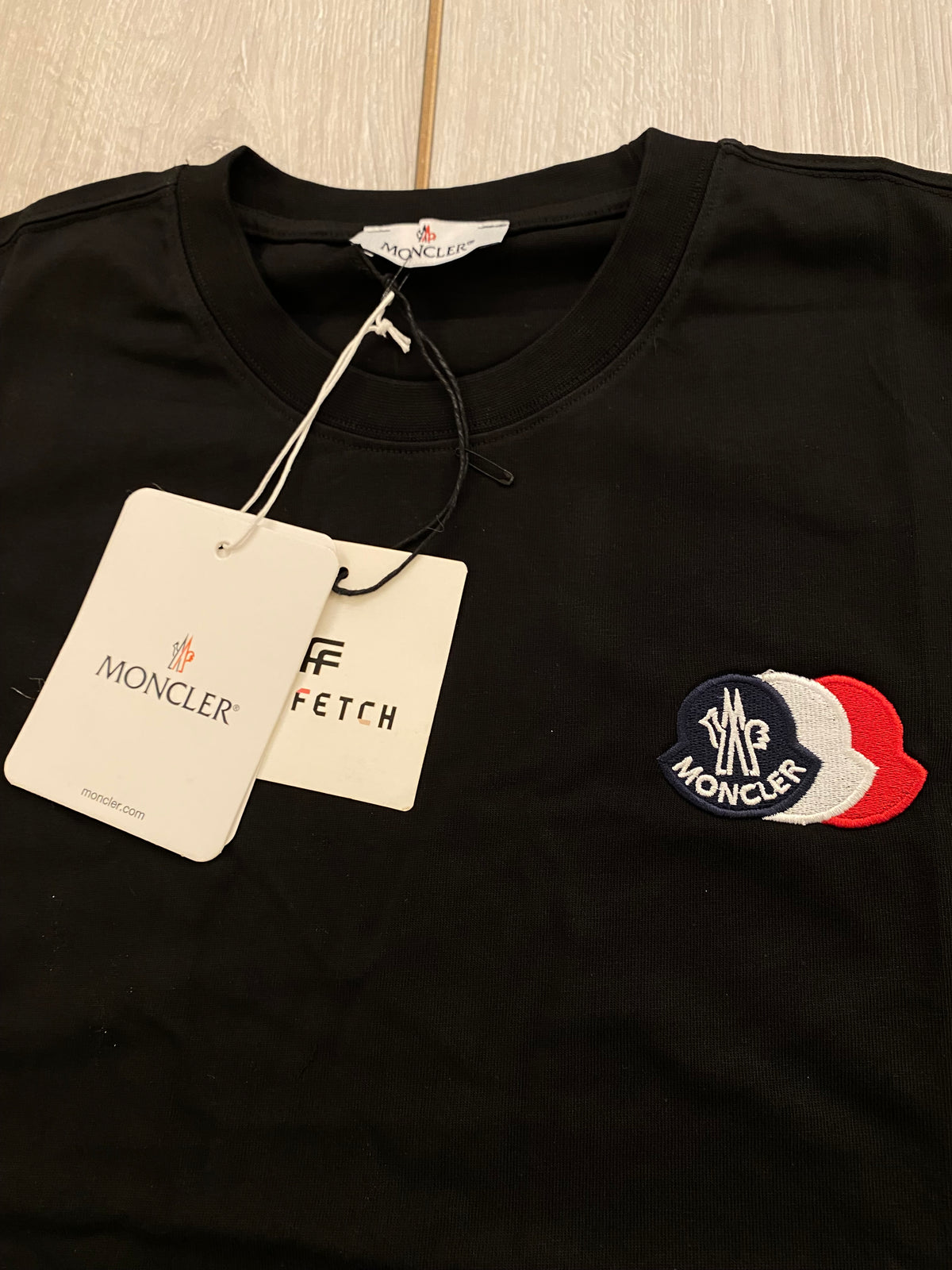 Moncler T-shirt Μαύρο