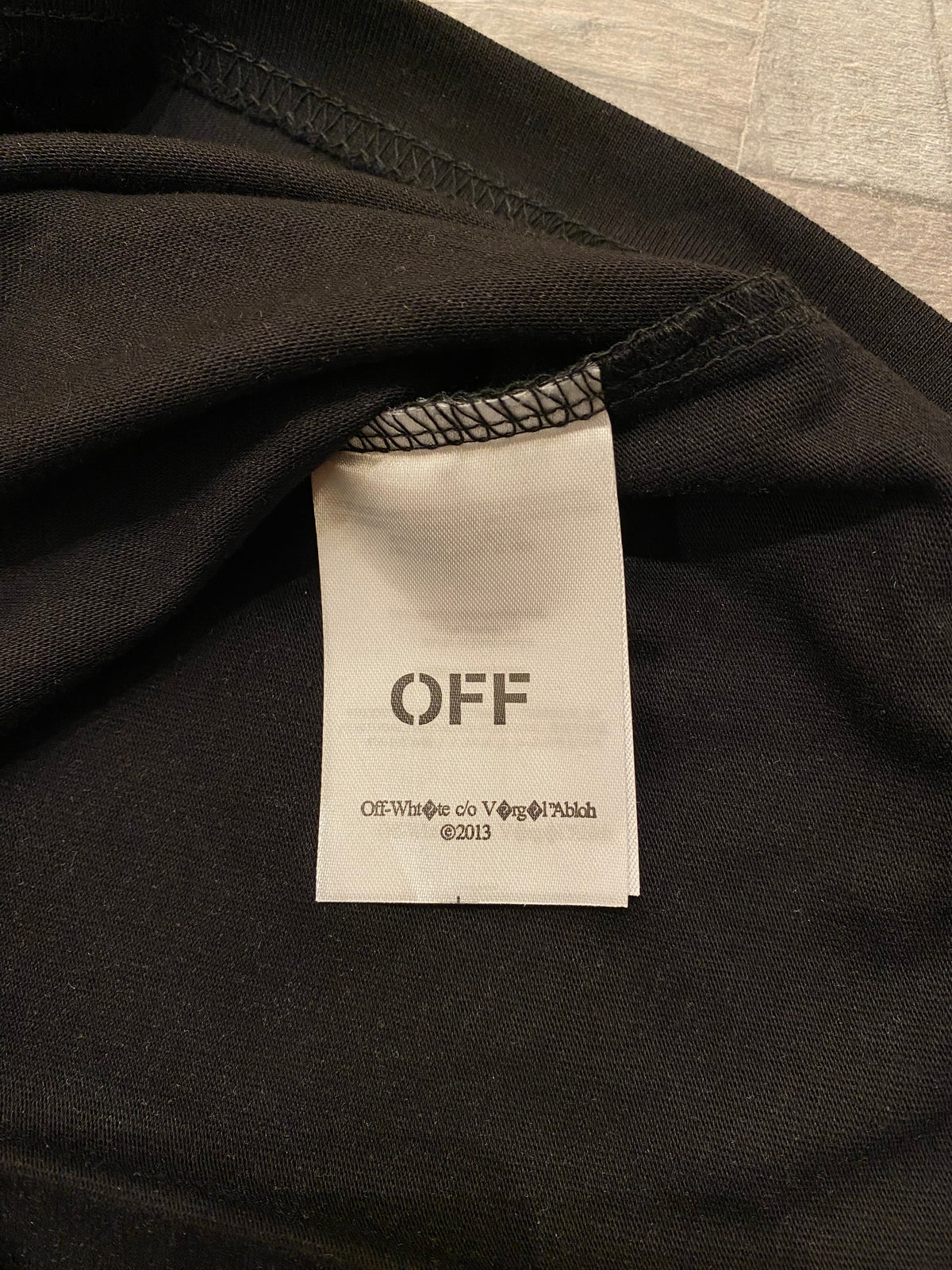 Off-White T-shirt Μαύρο