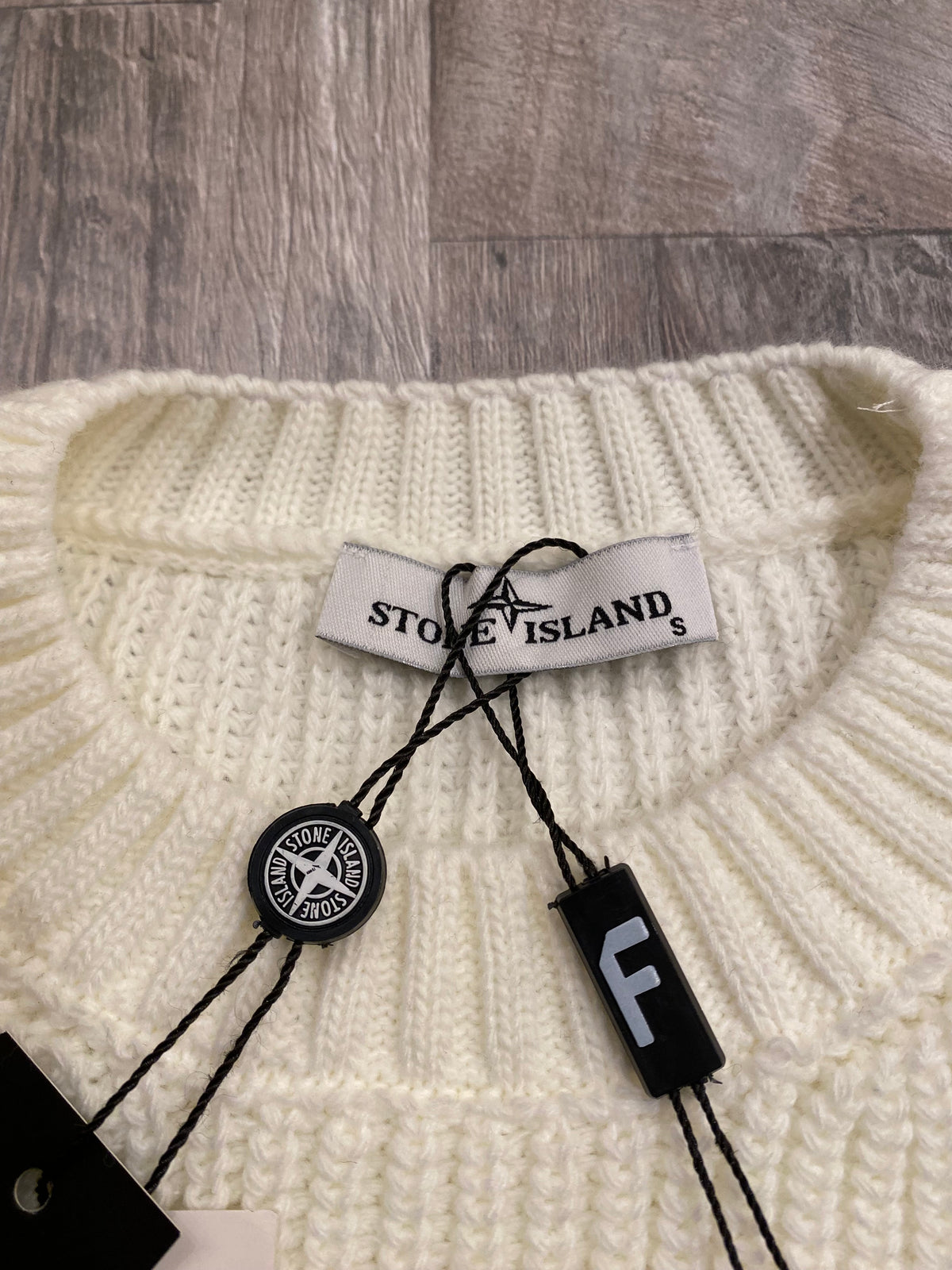 Stone island πλεκτό λευκό