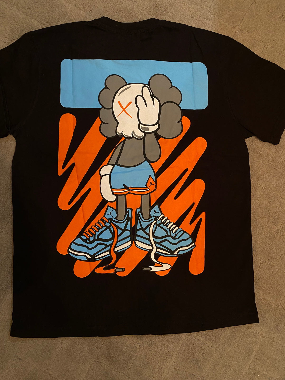 Off-White x Kaws T-shirt Μαύρο