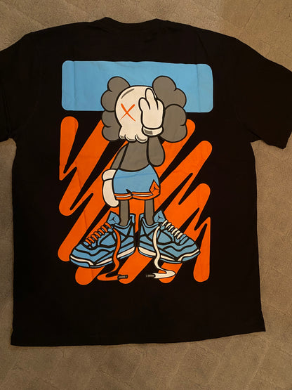 Off-White x Kaws T-shirt Μαύρο