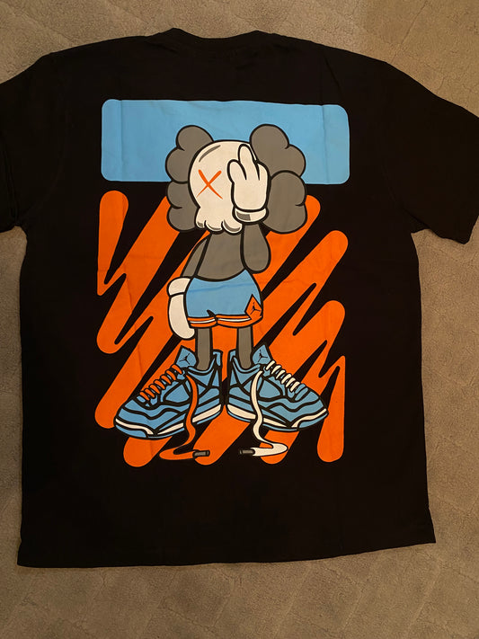 Off-White x Kaws T-shirt Μαύρο