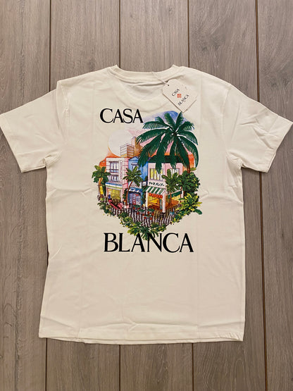 Casablanca T-shirt Λευκό