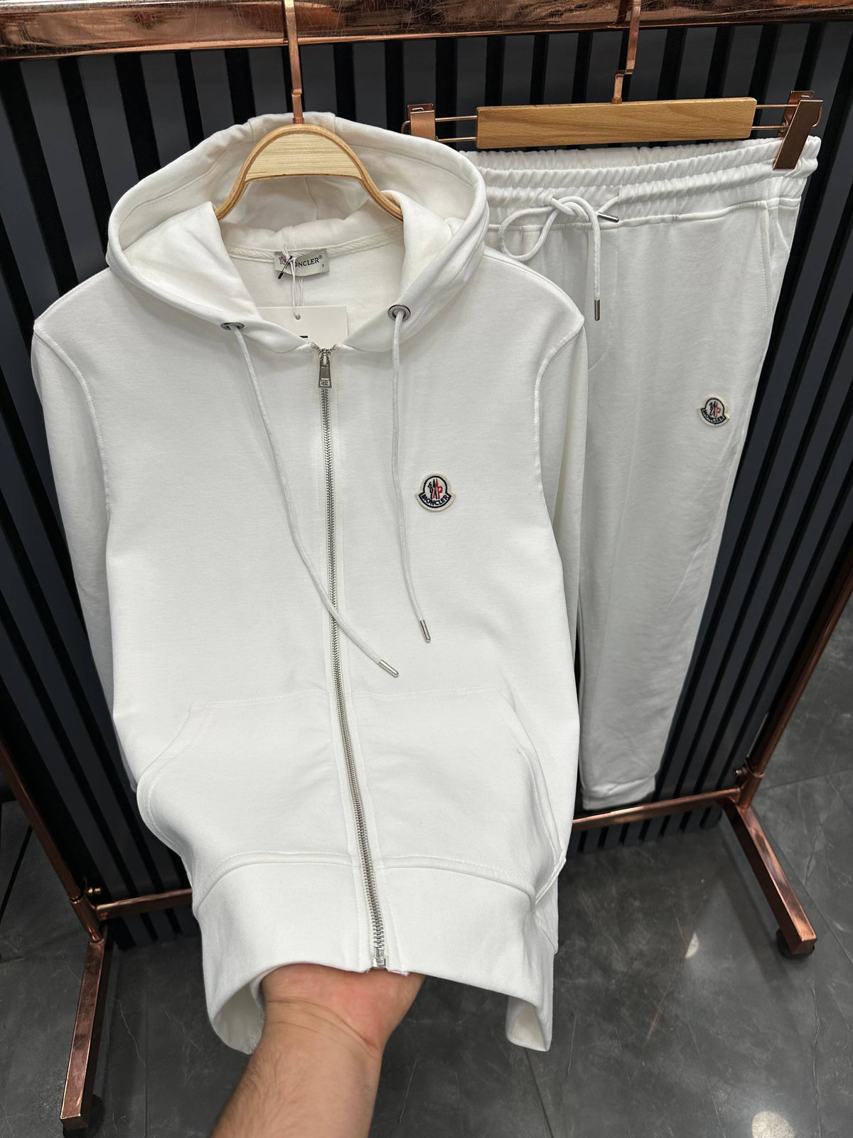 Moncler Σετ Λευκό