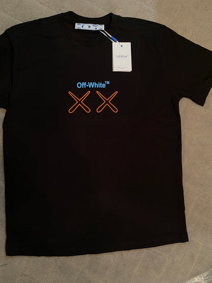 Off-White x Kaws T-shirt Μαύρο